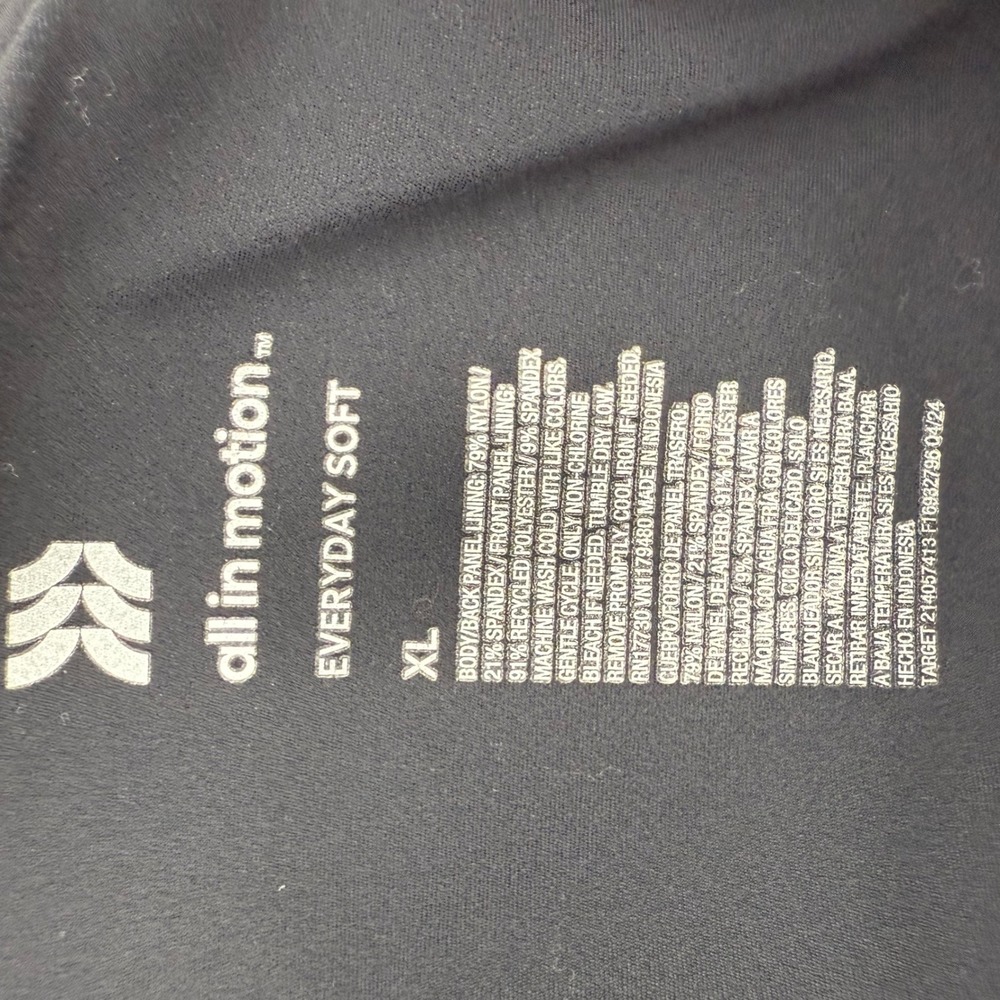 All in Motion Black Everyday Soft Sports Bra Crop Top Women's XL‎ - Picture 5 of 5